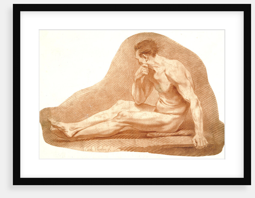 Study of a Male Nude, ca. 1743 by Anonymous