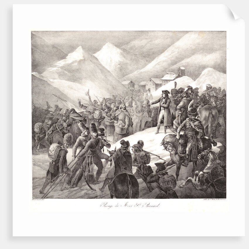 The St. Bernard Pass (Passage du Mont. St. Bernard), 1822 by Théodore Géricault