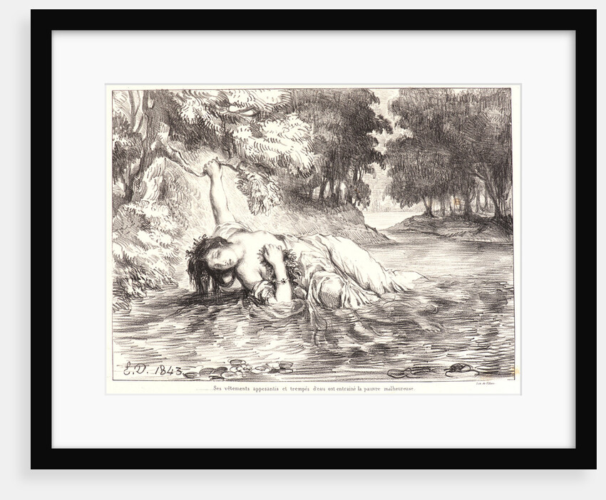 Hamlet: Ses vêtements.., 1834-1843 by Eugène Delacroix