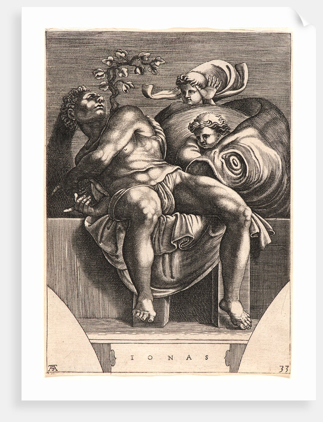 The Prophet Jonah, late 16th century by Michelangelo Buonarroti