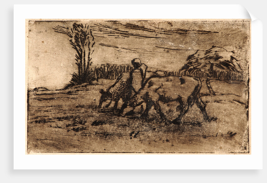 Two Cows (Les Deux Vaches), ca. 1847-1848 by Jean-François Millet