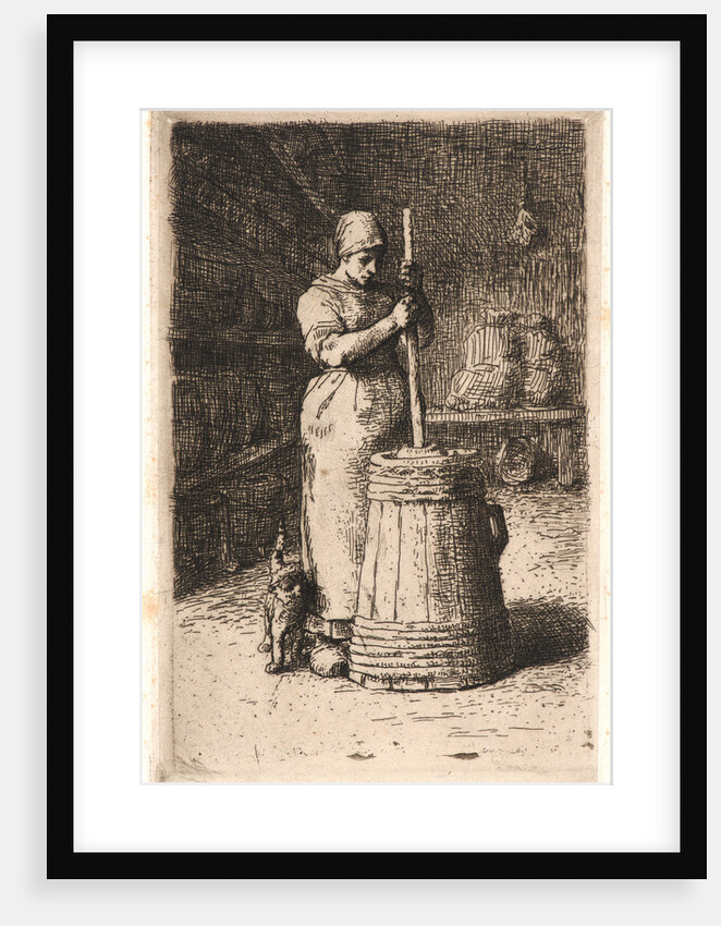 The Churner (La Baratteuse), ca. 1855-1858 by Jean-François Millet