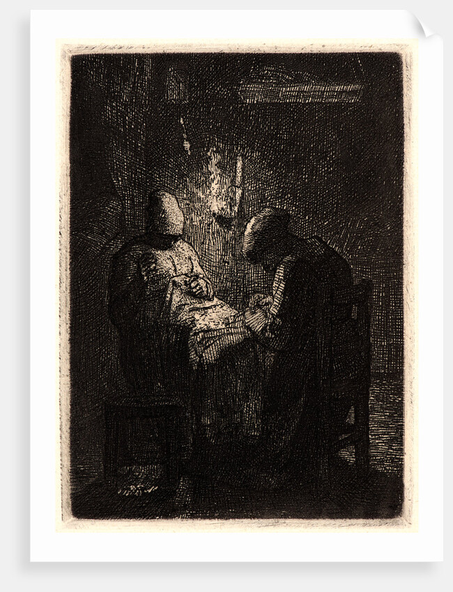 The Watchers (La Veillée), ca. 1855- 1856 by Jean-François Millet