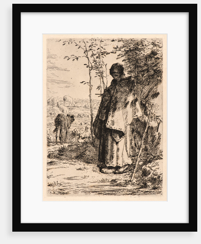 Shepherdess Knitting (La Grande Bergère), 1862 by Jean-François Millet