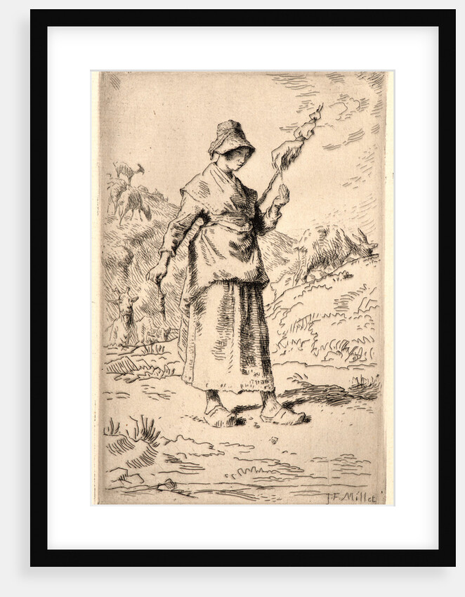 The Spinner (La Fileuse Auvergnate), 1868-1869 by Jean-François Millet