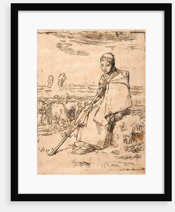 Seated Shepherdess (La grande Bergère assise) by Jean-Baptiste Millet