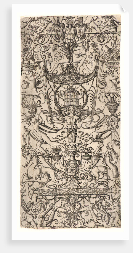 Ornament Panel with a Bird Cage, 16th century by Nicoletto da Modena