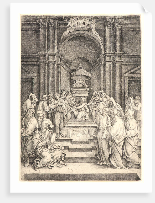 Christ Disputing with the Doctors in the Temple, before 1551 by Domenico Beccafumi