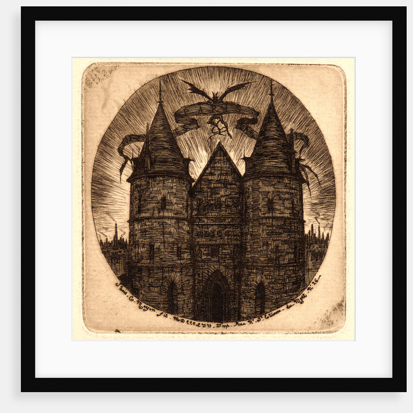 Ancienne Porte du Palais de Justice, 1854 by Charles Meryon