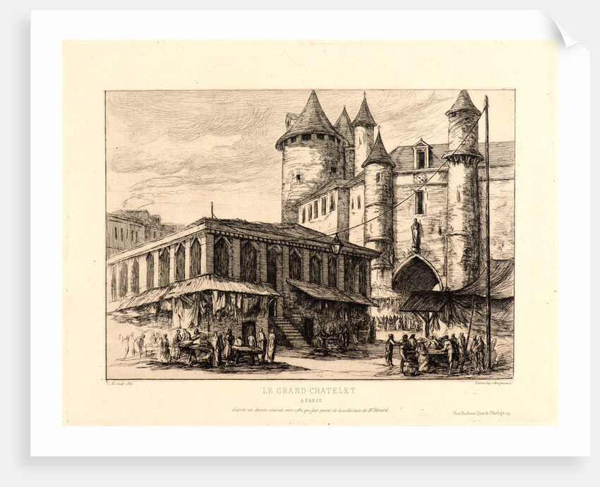 Le Grand Chatelet à Paris, ca. 1780 by Charles Meryon