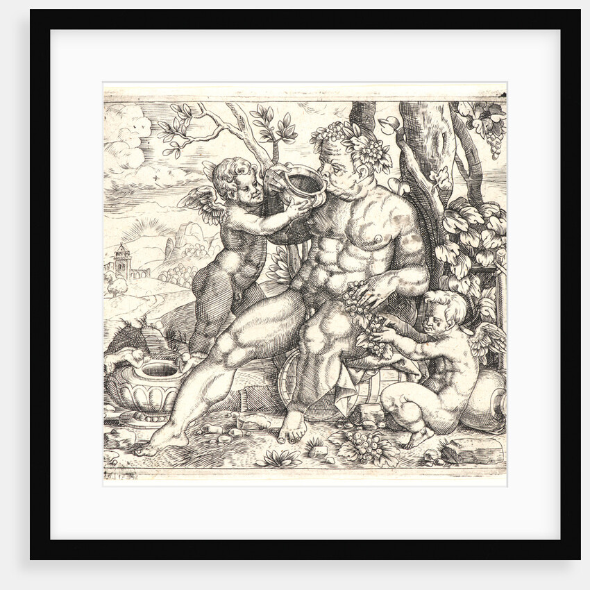 Bacchus, 16th century by Giulio Bonasone
