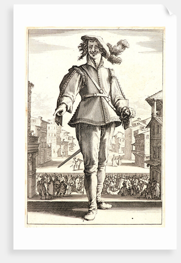 Braggadocio, 1618 by Jacques Callot
