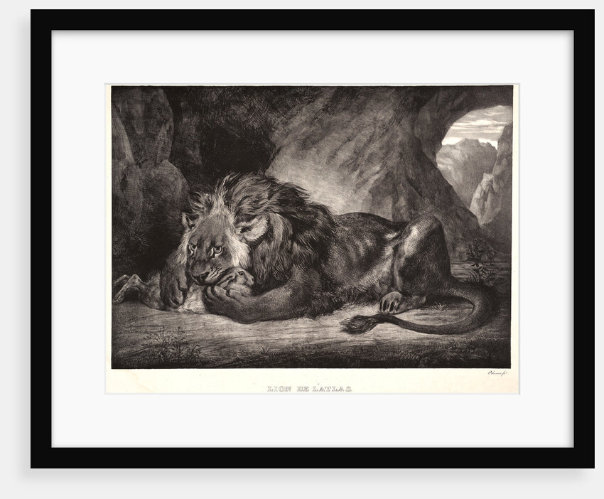 Lion of the Atlas Mountains (Lion d'Atlas), 1829 by Eugène Delacroix