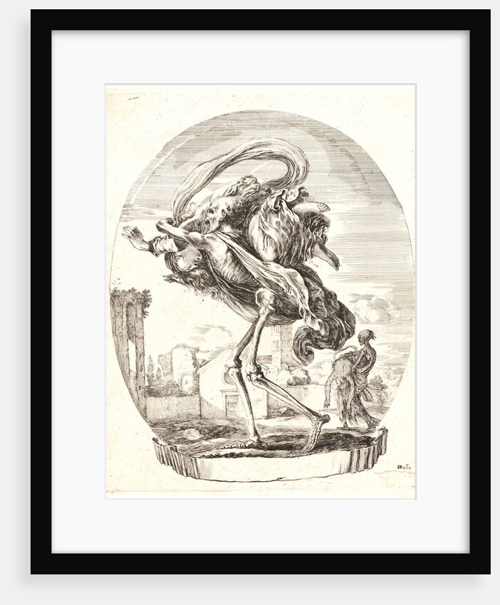 La Mort emportant sur son epaule droite une femme, 1648 by Stefano Della Bella