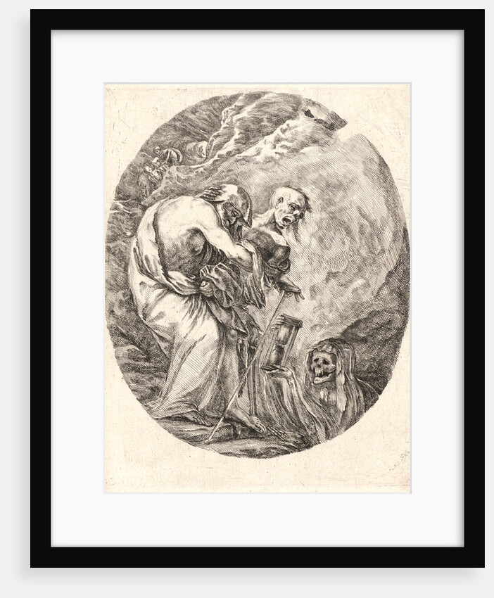 La Mort entrainant un veillard, 1648 by Stefano Della Bella