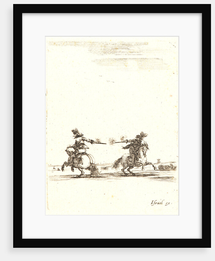 Deux cavaliers se battant au pistolet, 1642-1645 by Stefano Della Bella