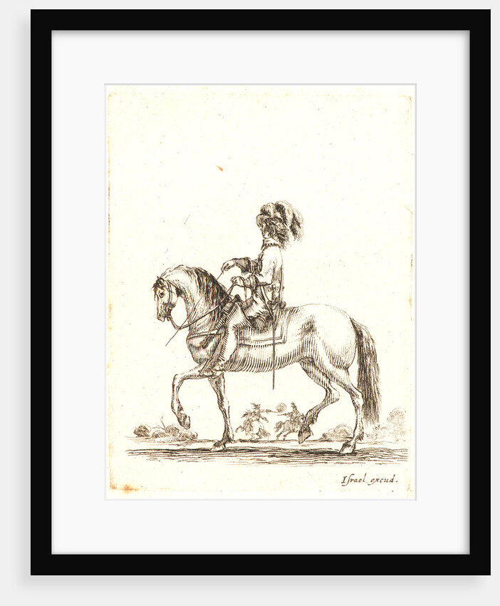 Cavalier allant au pas vers la gauche, 1642-1645 by Stefano Della Bella
