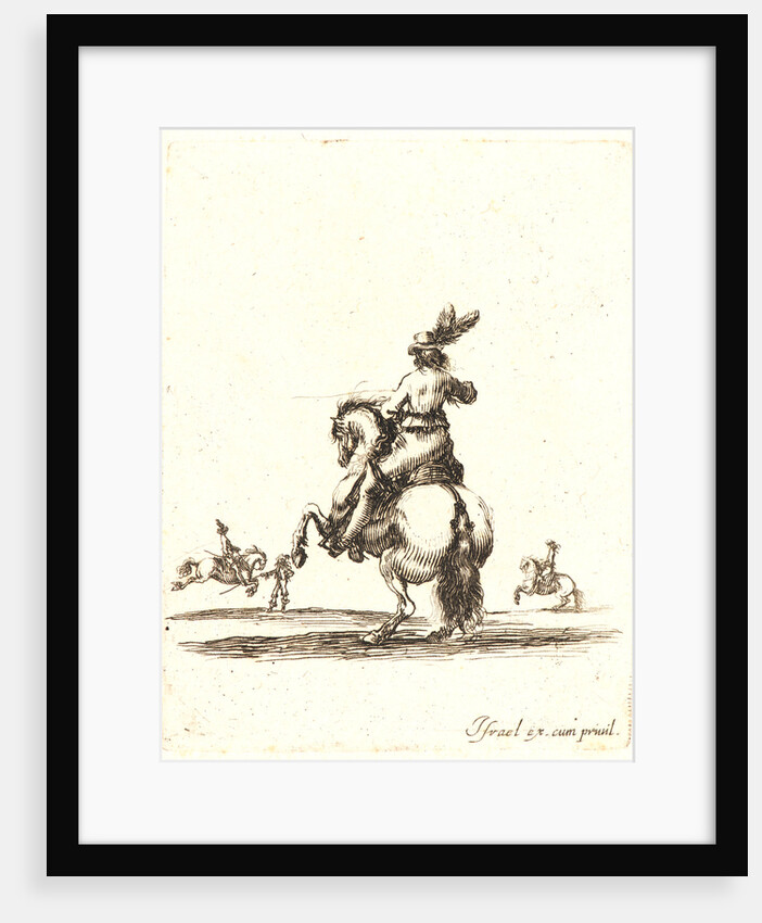 Cavalier vu par derriere, 1642-1645 by Stefano Della Bella