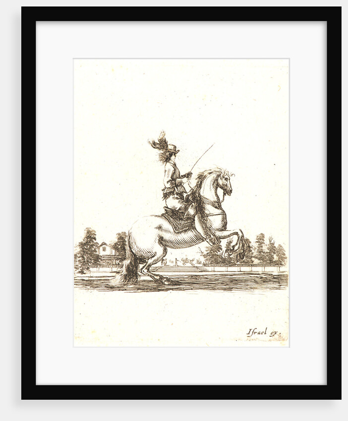 Cavalier tourne vers la droite, 1642- 1645 by Stefano Della Bella