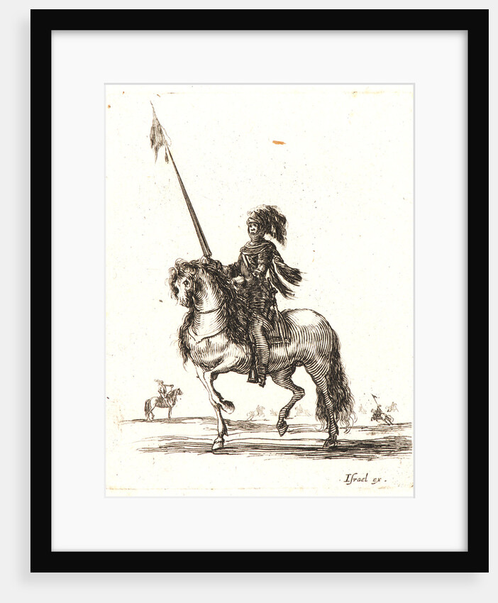 Cuirassier sur son cheval, 1642-1645 by Stefano Della Bella