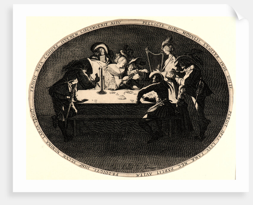 The Prodigal Son Being Cheated at Cards (Le Brélan), 17th century by Jacques Callot