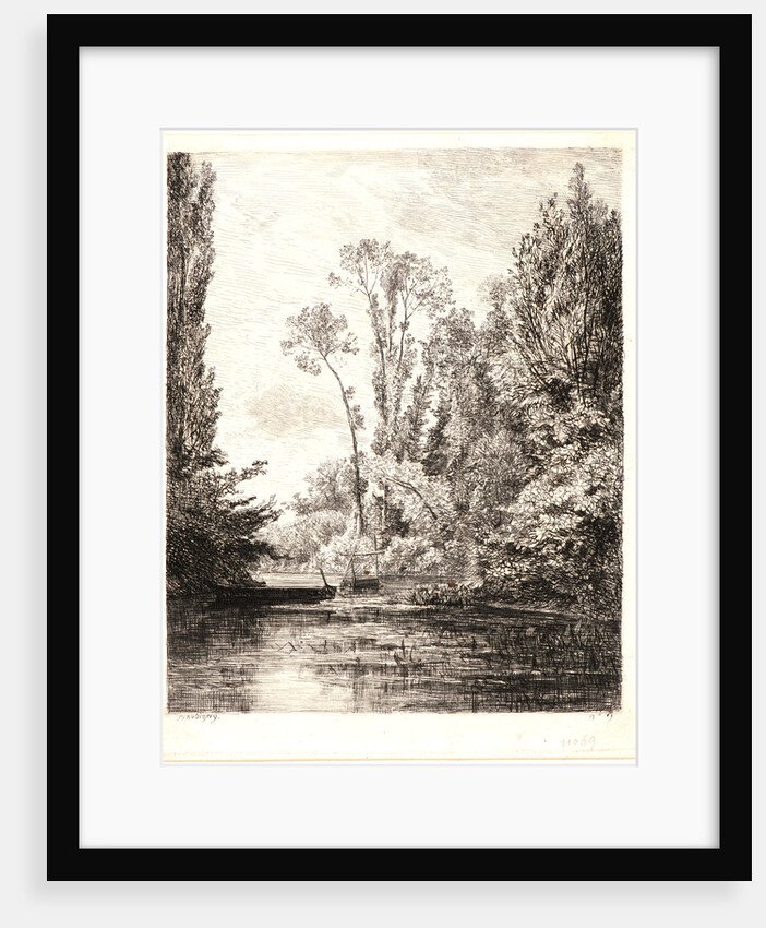 The Fishing Pool (The Vierge Islands at Bezons), 1850 by Charles François Daubigny