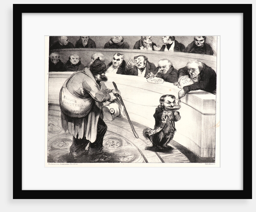 Pour un pauvre Americain, s'il vous plait, 1835 by Honoré Daumier