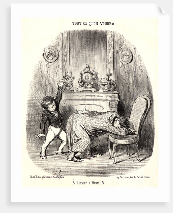 A` l'instar d'Henri IV, 1852 by Honoré Daumier