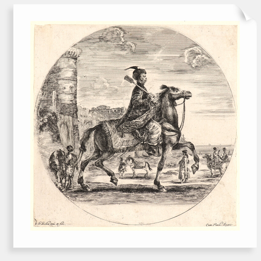 Polish Cavalryman (Un cavalier polonais), 1641 by Stefano Della Bella