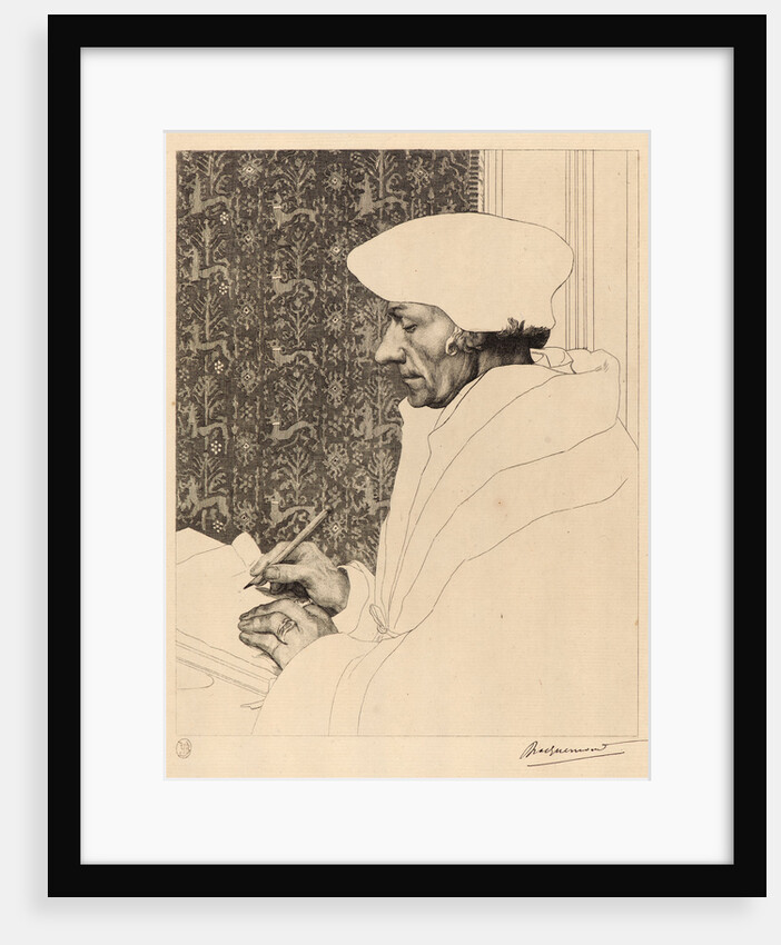 Portrait of Erasmus of Rotterdam, 1863 by Félix Bracquemond
