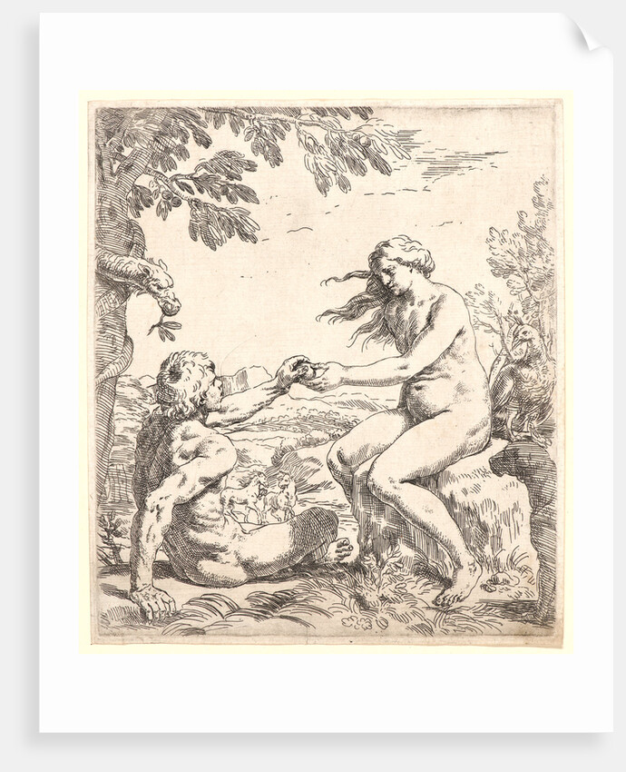 Adam and Eve, 17th century by Simone Cantarini