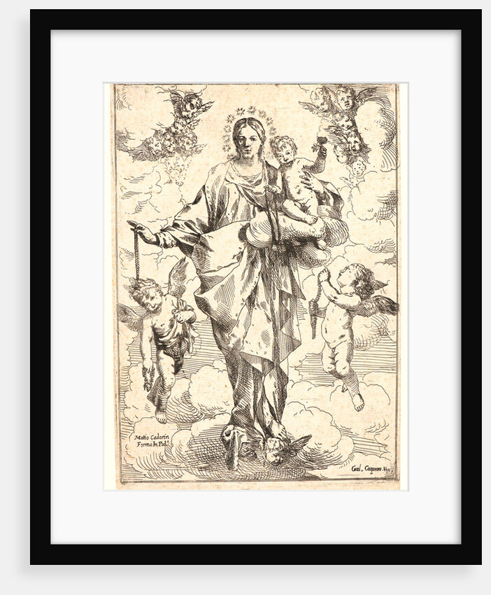 The Virgin of the Rosary (La Vièrge au Rosaire), 17th century. Before the number. by Giulio Carpioni