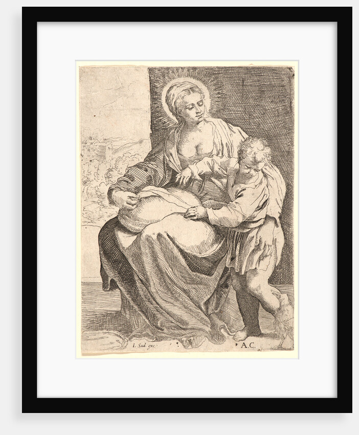 The Virgin with the White Raven (La Vièrge du Corbeau Blanc) by Francesco Brizio