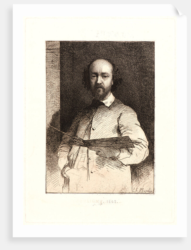 Portrait of Daubigny, 1862 by Charles Chaplin