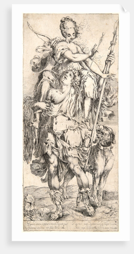 Diana and the Hunter, ca. 1615-1620 by Jacques Bellange