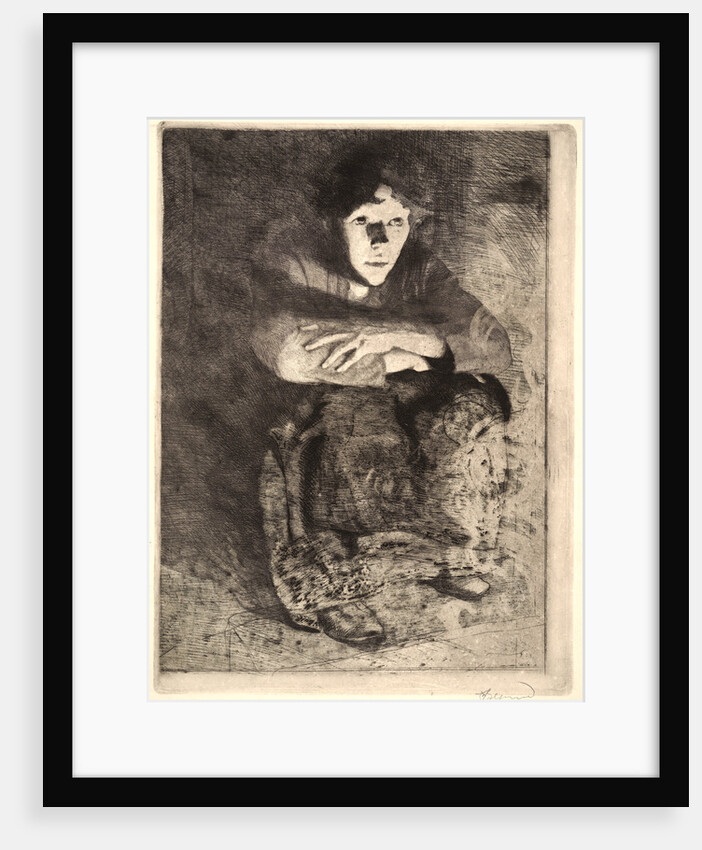 In the Embers (Dans les Cendres), 1887 by Albert Besnard