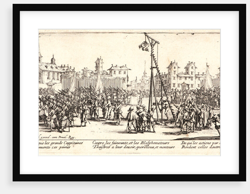 Torture—The Strappado (L'estrapade), 1633 by Jacques Callot