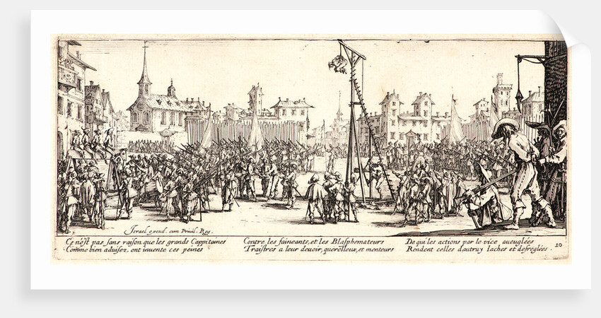 Torture—The Strappado (L'estrapade), 1633 by Jacques Callot