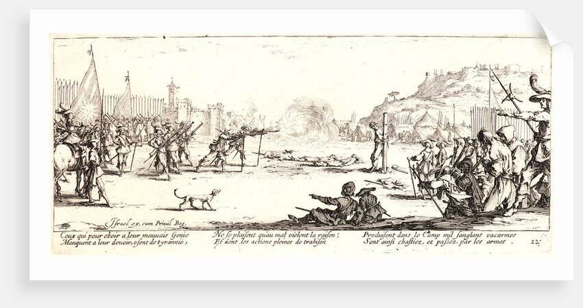 The Shooting (L'Arquebusade), 1633 by Jacques Callot