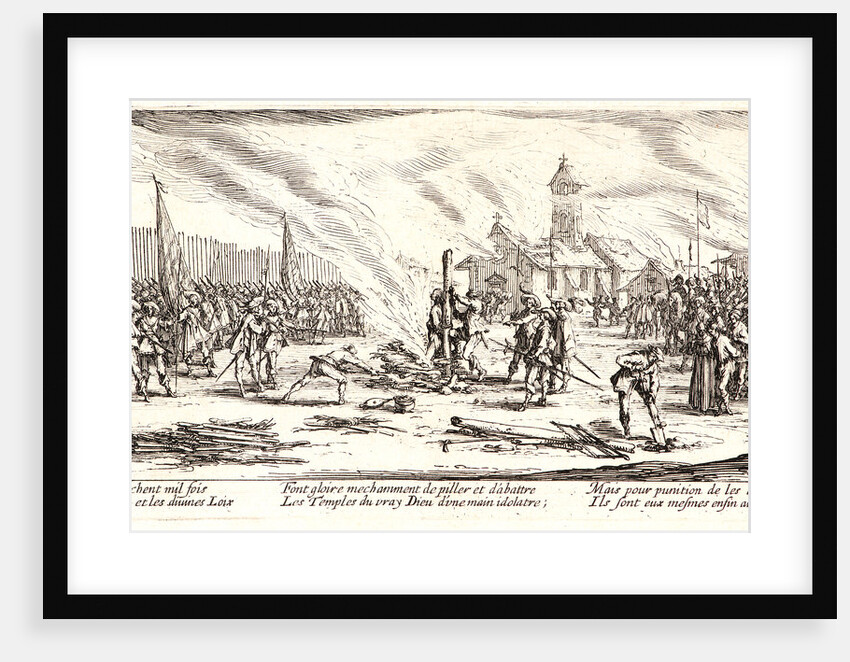 The Burning (Le Bucher), 1633 by Jacques Callot