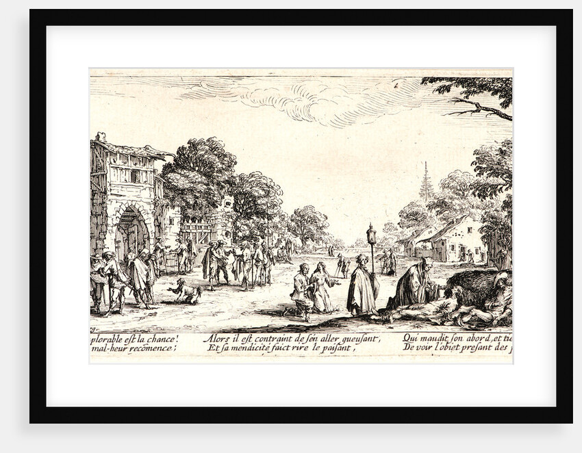 Soldiers Dying on the Edge of the Road (Les Mourants sur le bord des Routes), 1633 by Jacques Callot
