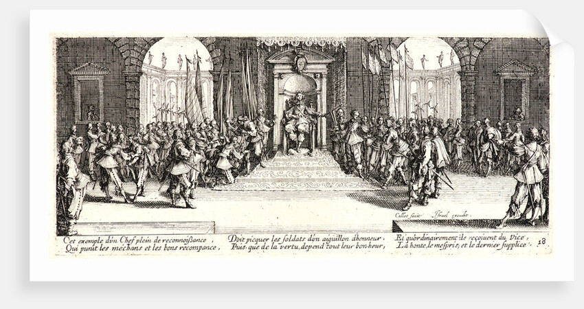 Distribution of Pay (Distribution des Recompenses), 1633 by Jacques Callot