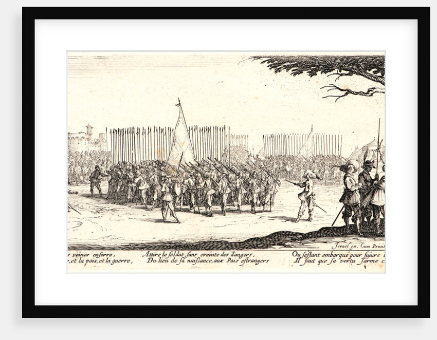L'Enrolment des Troupes, 1633 by Jacques Callot