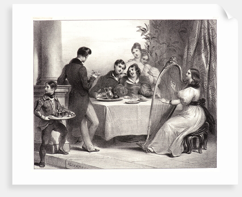 Le Café, 19th century by Achille Devéria