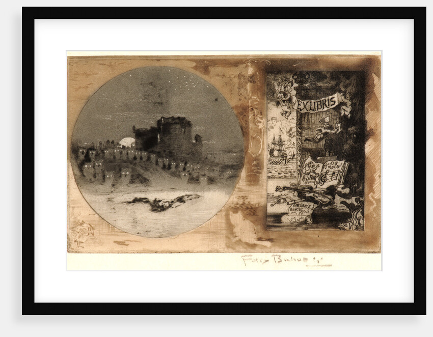 Chateau of the Owls (Le Château des Hiboux), 19th century by Félix Hilaire Buhot