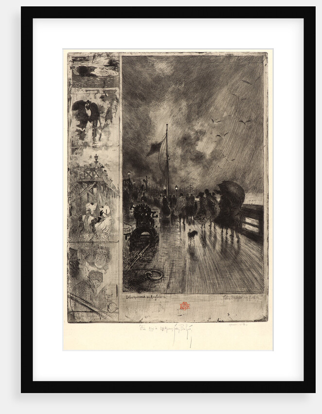 Landing in England (Un Débarquement en Angleterre), 1879 by Félix Hilaire Buhot