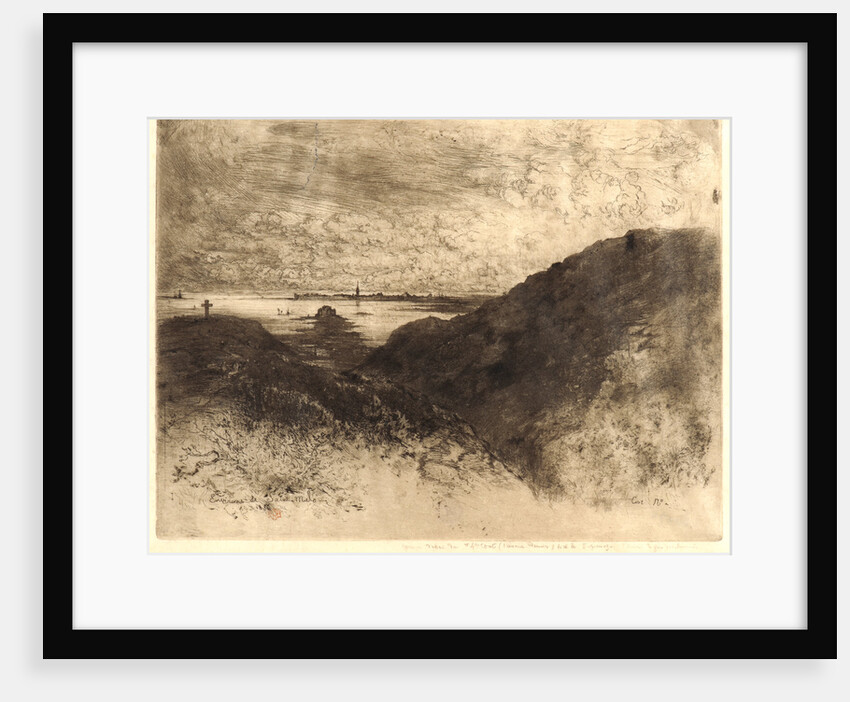 The Cliff, Bay of St. Malo (La Falaise, Baie de St. Malo), 1886 by Félix Hilaire Buhot