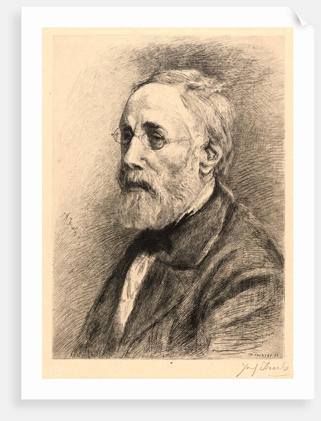 A Painter Etcher (Portrait of Jozef Israels), 19th century by Charles Courtry