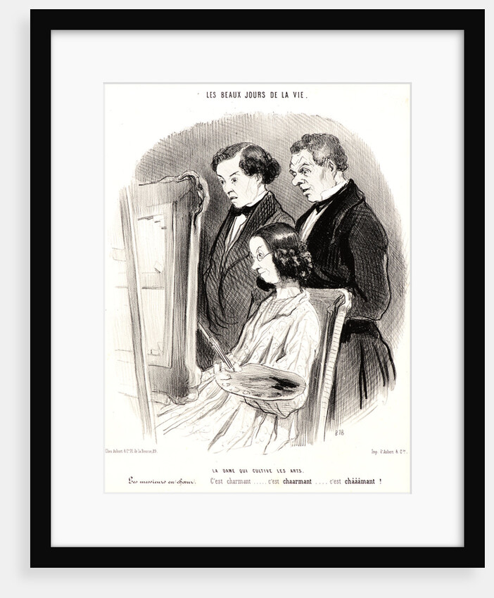 La dame qui cultive les arts, 1846 by Honoré Daumier