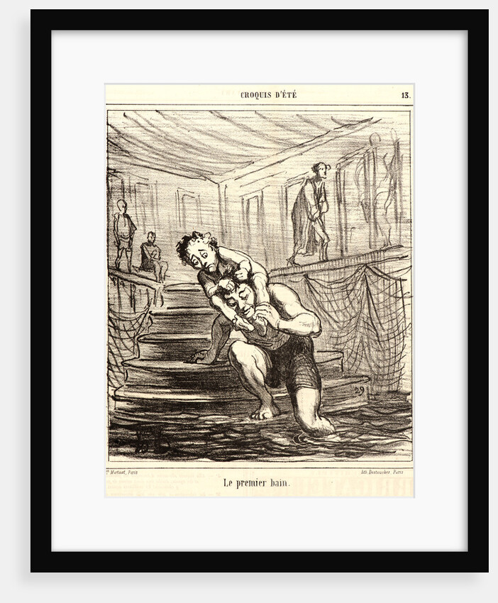 Le premier bain, 1865 by Honoré Daumier
